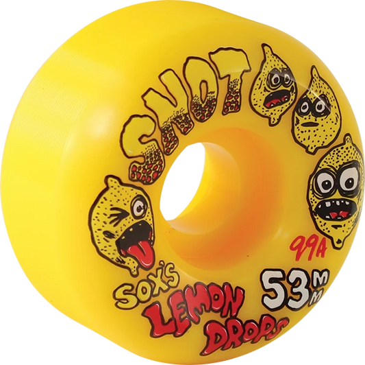 Snot Sox Lemon Drops Conical 53mm 99A Yellow Wheels