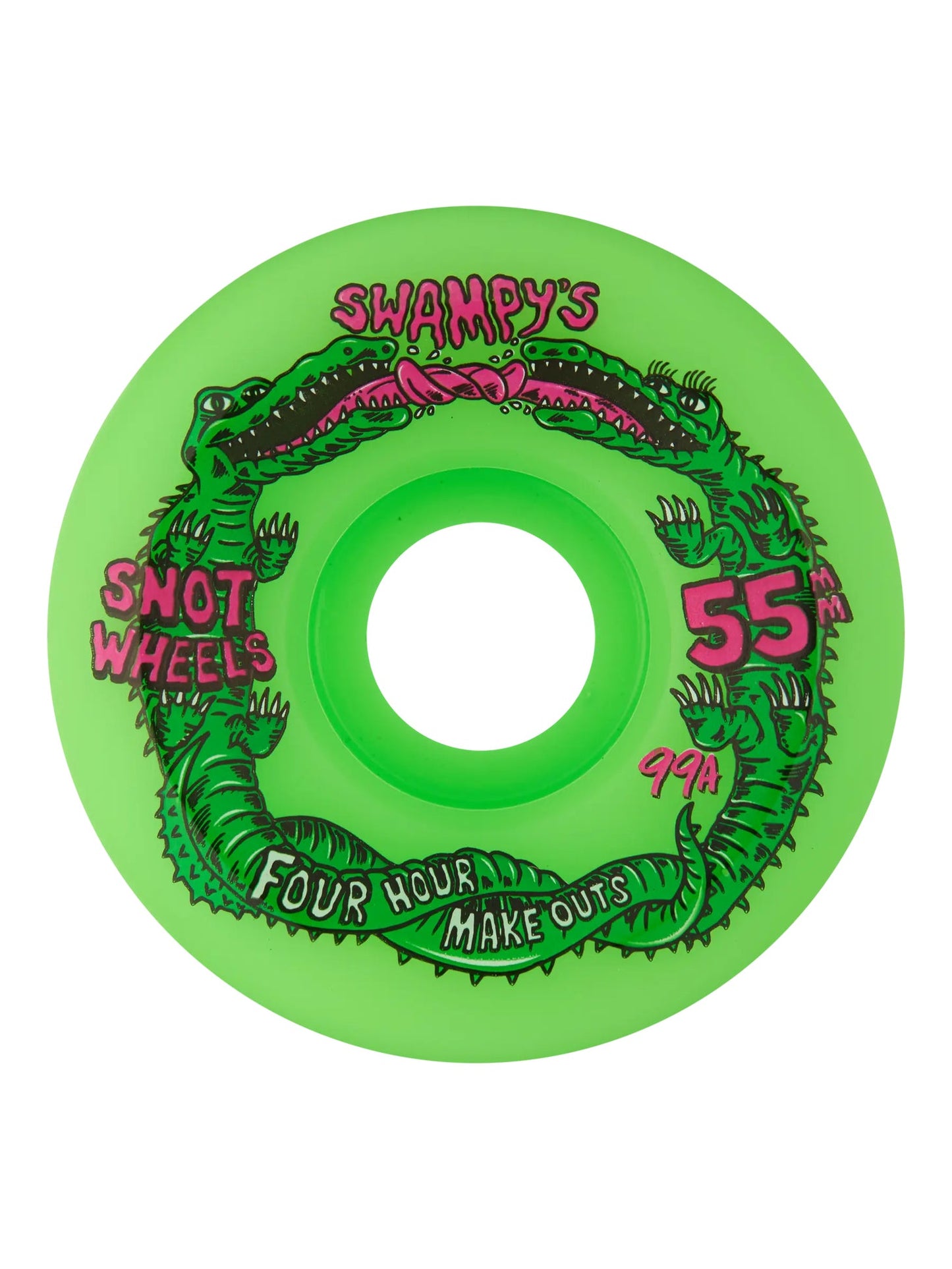 Snot Swampy Four Hour Conical 55mm 99A Neon Green Wheels
