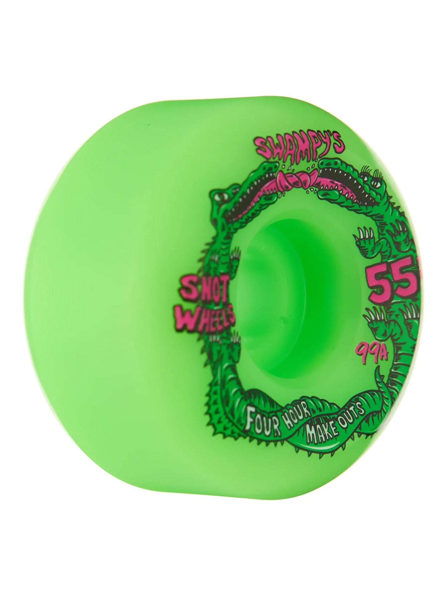 Snot Swampy Four Hour Conical 55mm 99A Neon Green Wheels