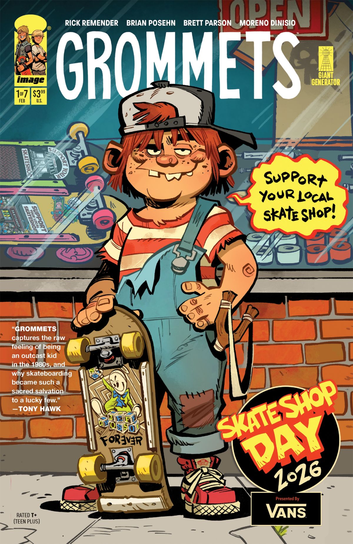 Brett Parsons Skateshop Day 2026 Grommets Comic Book