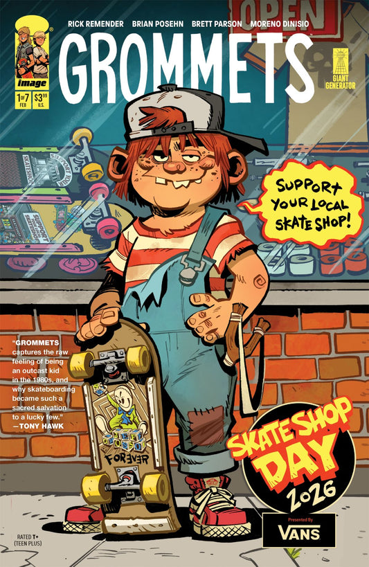 Brett Parsons Skateshop Day 2026 Grommets Comic Book