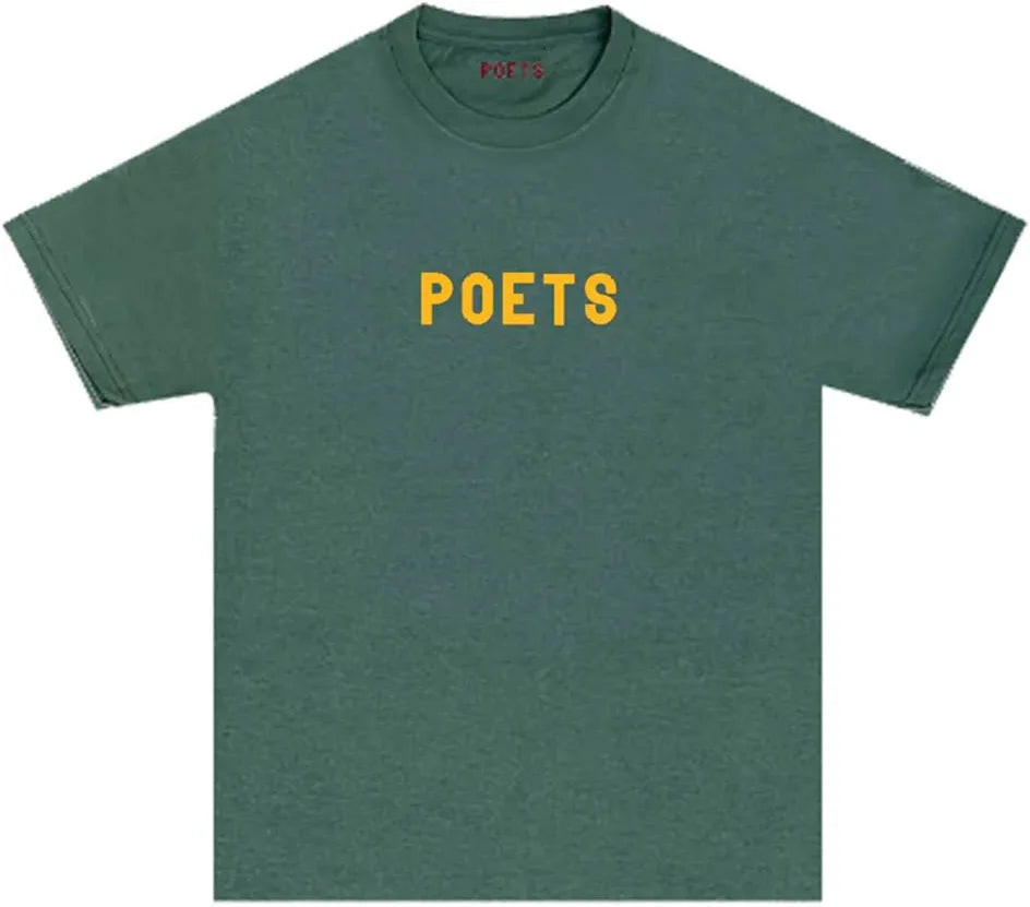 Green/ Yellow Poets Flocked Tee