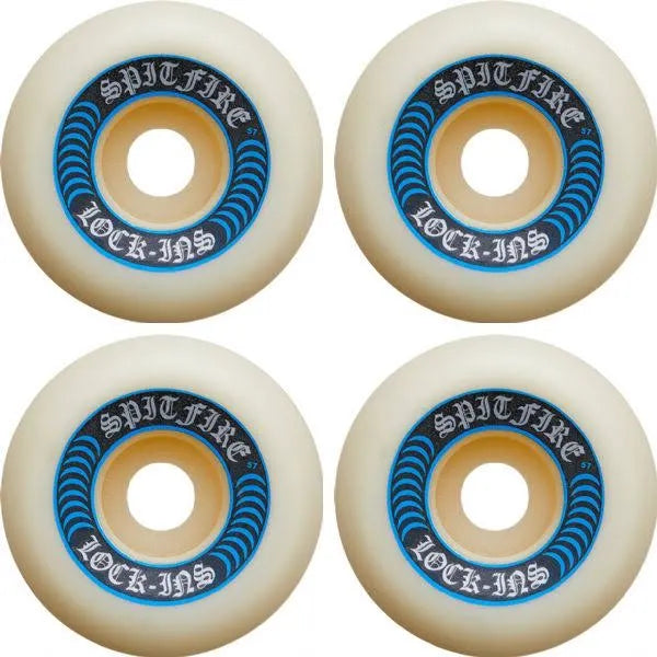 F4 Spitfire Lock-Ins 99A White/ Blue Wheels