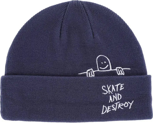 Thrasher Gonz Skate & Destroy Cuff Beanie - Navy