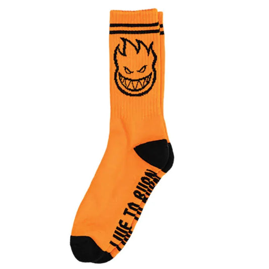 Spitfire Bighead Crew Socks - Orange/ Black