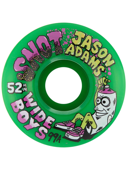 Snot Jason Adams Spray Cans 52mm Wide Boys 99A Green Wheels