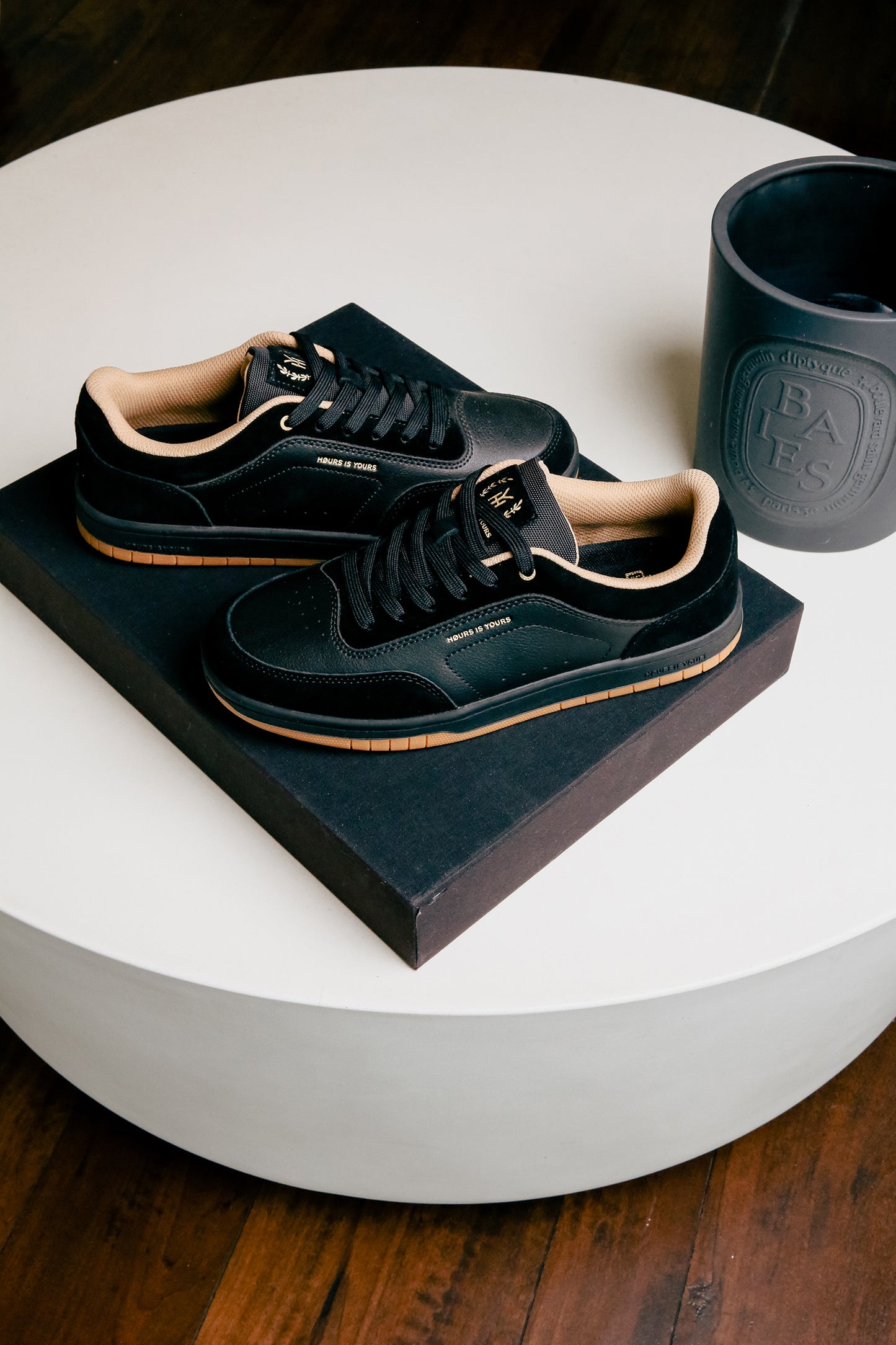 Herman 3 Leather Suede Combo - Black N Tan