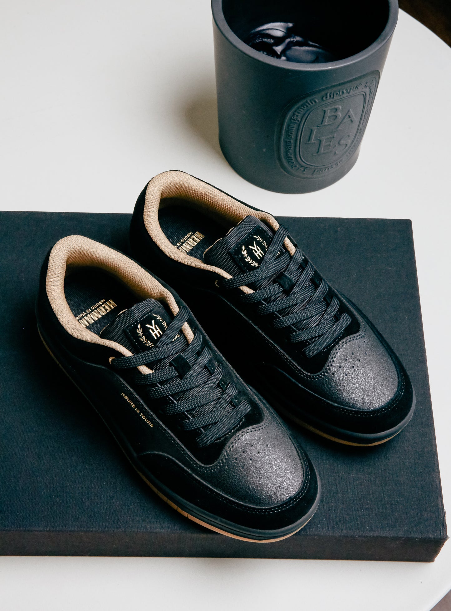 Herman 3 Leather Suede Combo - Black N Tan