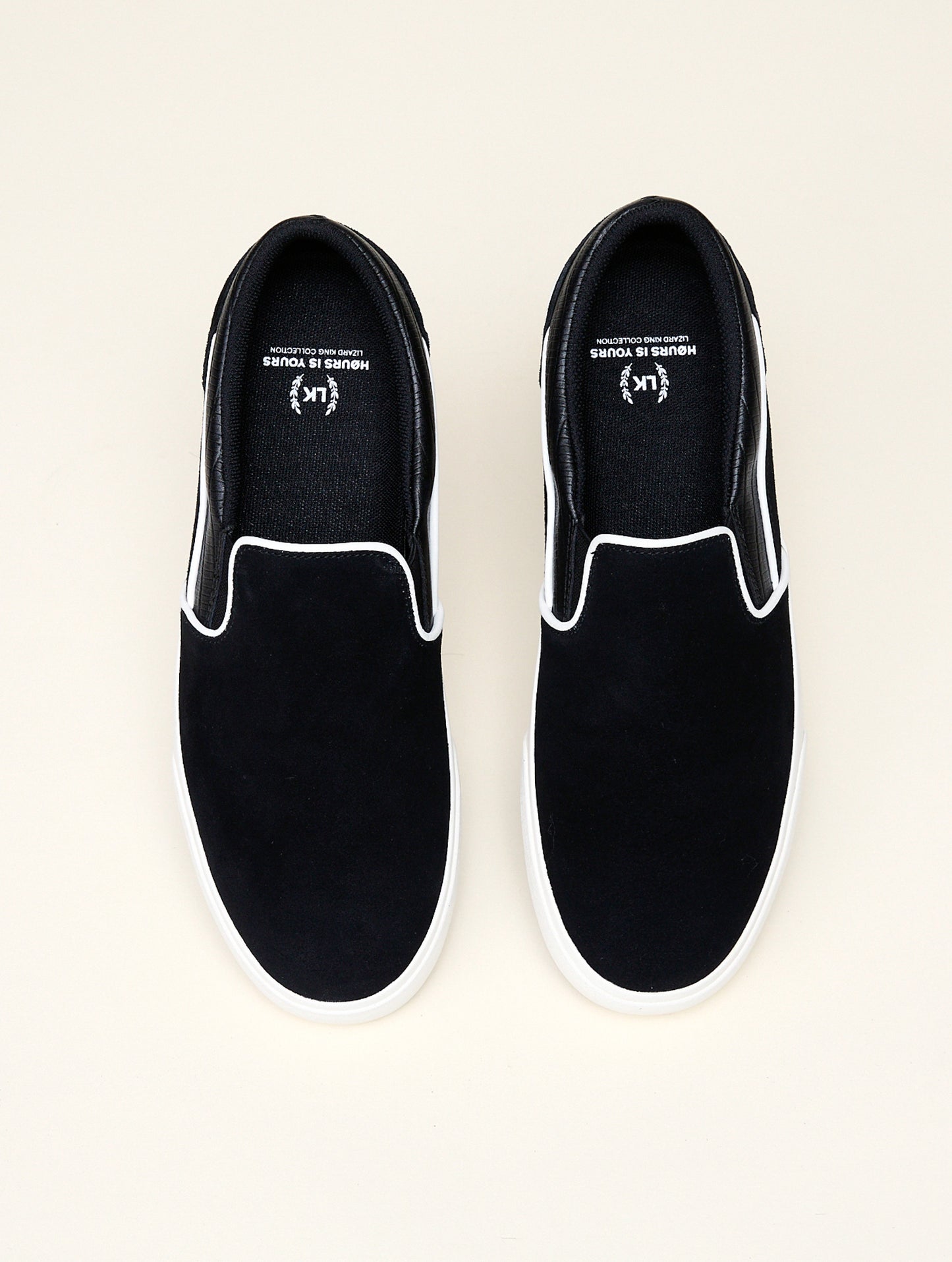 B1 Lizard King Black Iguana Slip-On
