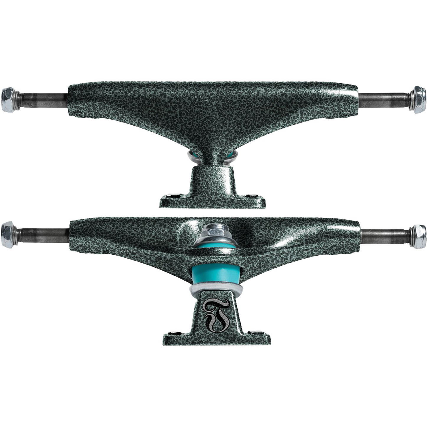 Thunder Team T-II Leviathan Black / Green Texture Trucks